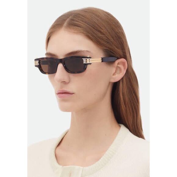 Bottega Veneta Unisex Bolt Squared Sunglasses Brown BV1308S Japan 791665 NIB main image 6